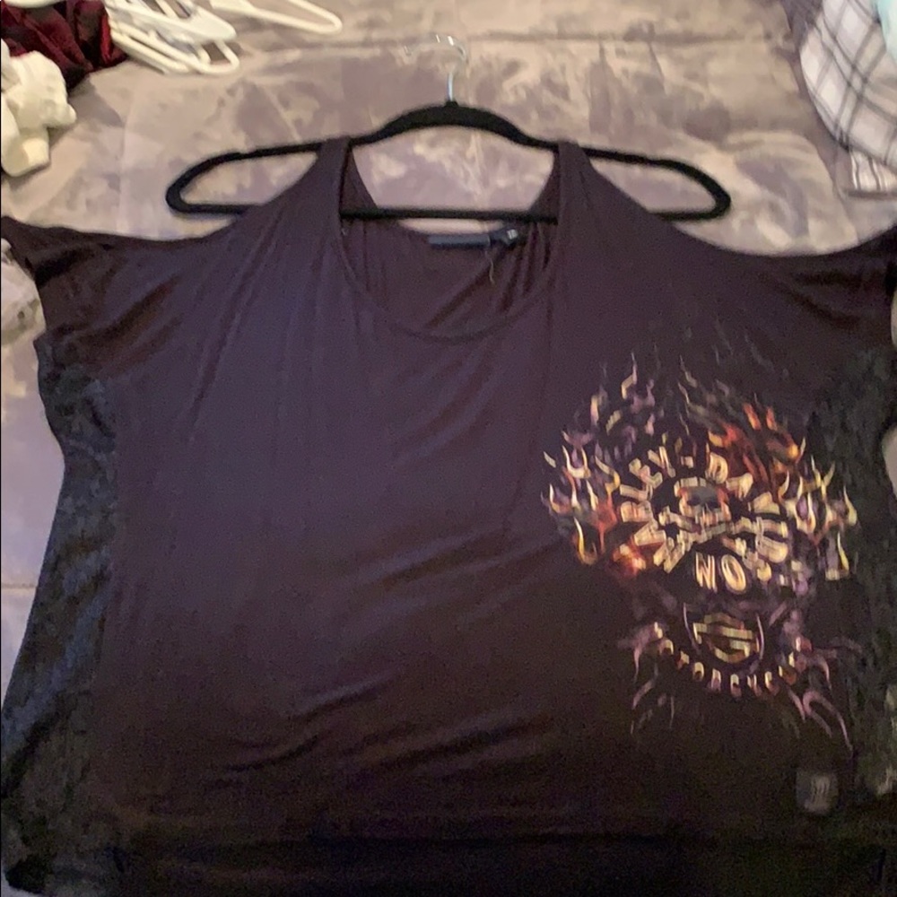 Off the shoulder tank